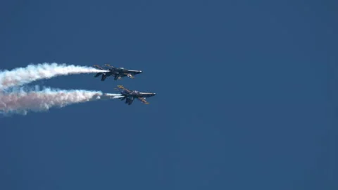 Blue Angels , F/A 18 Super Hornet, Jet ... | Stock Video | Pond5