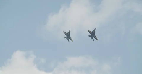 Blue Angels Fly By Stock Footage 251407127