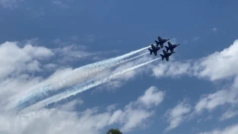 Blue Angels Flying in Formation 스톡 동영상 172335862