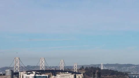 Blue Angels flying over San Francisco Stock Footage 287900761