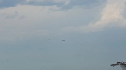 Blue Angels Flyover Stock Footage 44236163