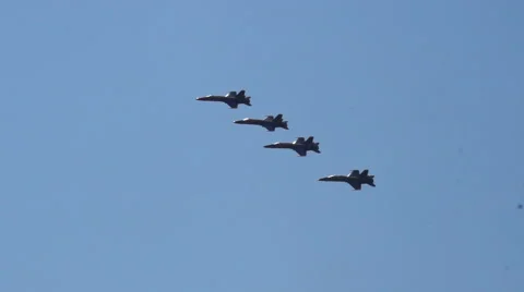 Blue Angels Flyover Stockbeeldmateriaal 44237340