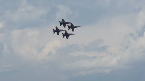 Blue Angels Formation Stockbeeldmateriaal 44235619