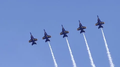 Blue Angels - Line-Abreast Loop Vídeo Stock 254965546