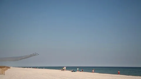 Blue Angels return to Pensacola Stock Footage 80811151