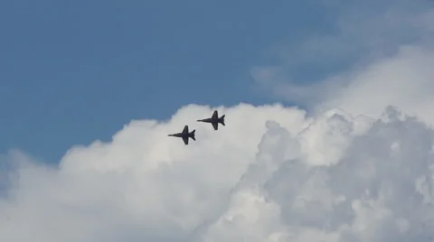 Blue Angels Turn Stock Footage 44235792