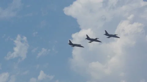 Blue Angles Fly By Stock Footage 44235576