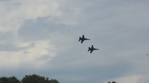 Blue Angles Fly By Stockbeeldmateriaal 44235818