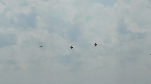 Blue Angles Fly By Stock Footage 44235821