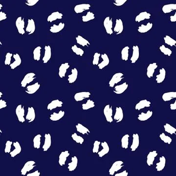 Blue Animal Leopard Seamless Pattern Background 스톡 일러스트