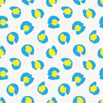 Blue Animal Leopard Seamless Pattern Background Stock Illustration