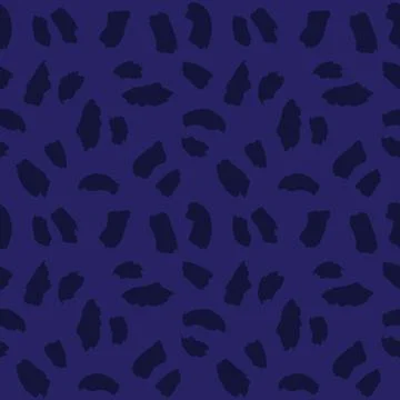 Blue Animal Leopard Seamless Pattern Background Stock Illustration