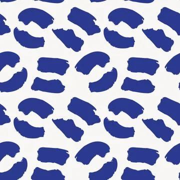 Blue Animal Leopard Seamless Pattern Background 스톡 일러스트
