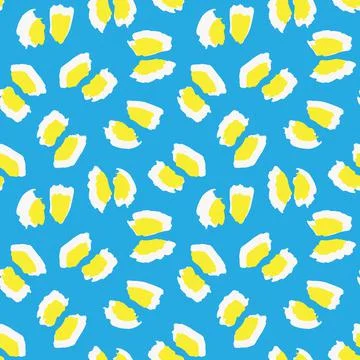 Blue Animal Leopard Seamless Pattern Background Stock Illustration