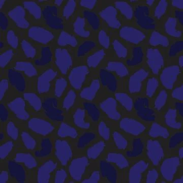 Blue Animal Leopard Seamless Pattern Background Illustrazione stock
