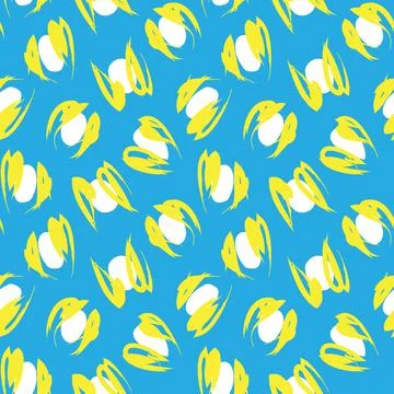 Blue Animal Leopard Seamless Pattern Background Stock Illustration