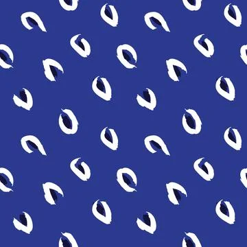 Blue Animal Leopard Seamless Pattern Background 스톡 일러스트