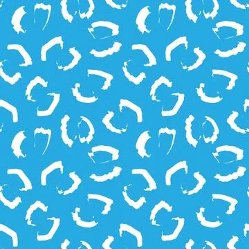 Blue Animal Leopard Seamless Pattern Background 스톡 일러스트