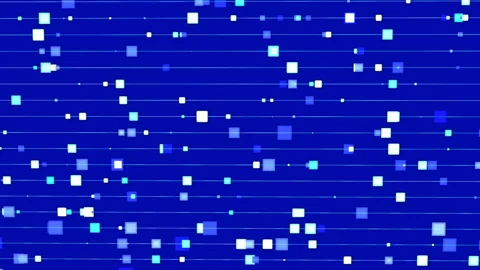 Blue animated abstract background with squares Vidéo 104131528