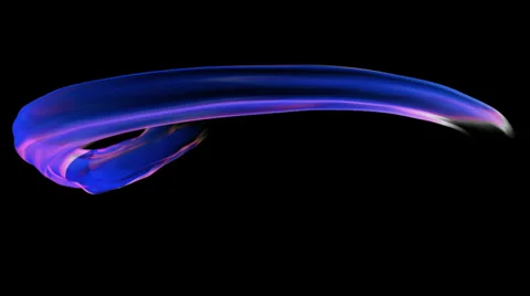 Blue animated ribbon with alpha Stock Footage 38501975