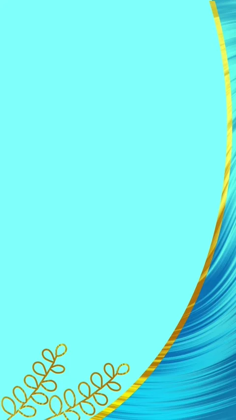 Blue animated template with golden lines  for social networking . Stock Footage 238526372