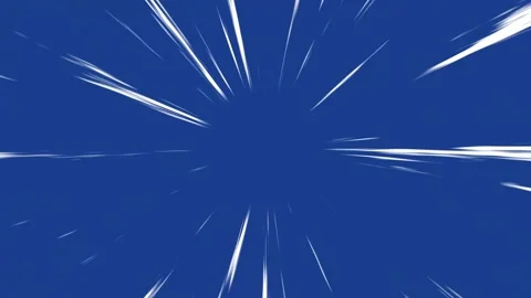 Blue Anime Speed Lines Background Animation for Motion and Impact FX Stock-Footage 312356951
