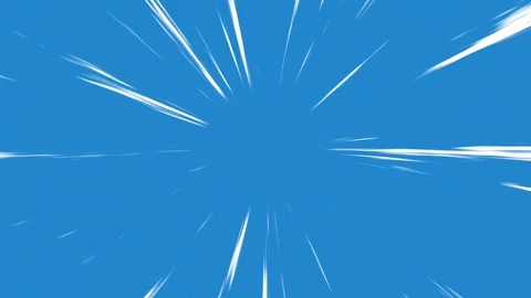 Blue Anime Speed Lines Background Animation for Action and Motion Effects Stock Footage 312357056