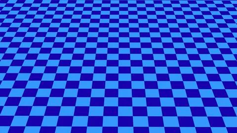 Blue aqua checker board box background Stock Illustration