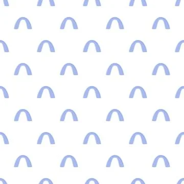 Blue arch simple seamless pattern for kids design Stockillustratie