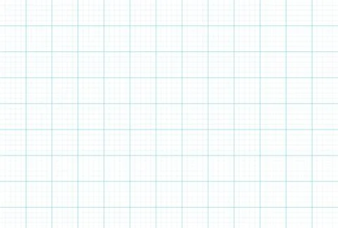 Blue architect grid paper. Graph empty blueprint sheet. millimeter blank Stock Illustration