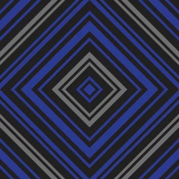 Blue Argyle Diagonal Stripes seamless pattern background Stock Illustration
