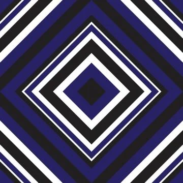 Blue Argyle Diagonal Stripes seamless pattern background Stock Illustration