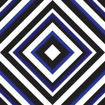 Blue Argyle Diagonal Stripes seamless pattern background Stock Illustration
