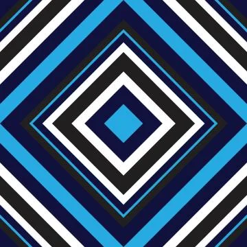 Blue Argyle Diagonal Stripes seamless pattern background Illustrazione stock