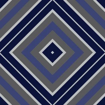 Blue Argyle Diagonal Stripes seamless pattern background Illustrazione stock