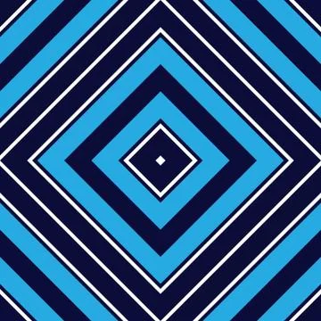 Blue Argyle Diagonal Stripes seamless pattern background Stock Illustration