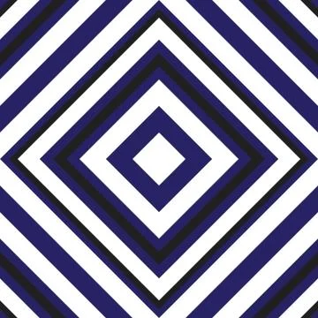 Blue Argyle Diagonal Stripes seamless pattern background Stock Illustration