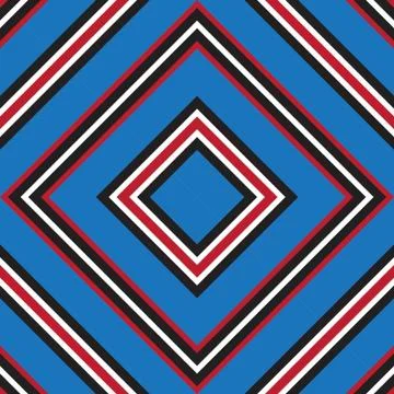 Blue Argyle Diagonal Stripes seamless pattern background Illustrazione stock