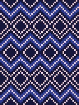 Blue Argyle Seamless Pattern Background Illustrazione stock