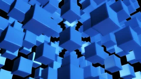 Blue array Stock Footage 10758528