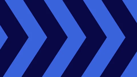 Blue arrow background moving left to right, abstract flat design loop animation Video stock 310047174