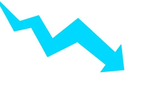 Blue arrow flat icon on white Background イラスト素材