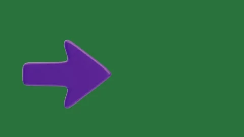 A blue arrow on green screen and green screen style expression illustration Video stock 335981615