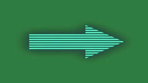 Blue arrow icon on colorful depth composition movement expression style design Stock Footage 335696755