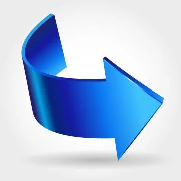 Blue arrow Stock Illustration