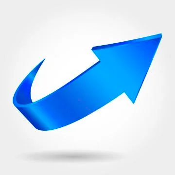 Blue arrow Stock Illustration