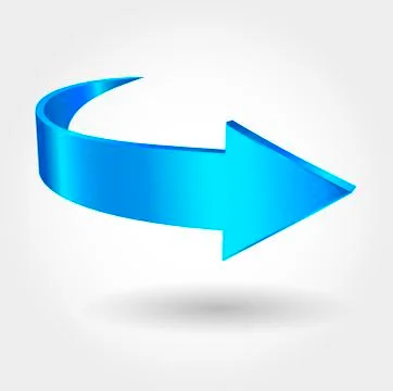 Blue arrow Illustrazione stock