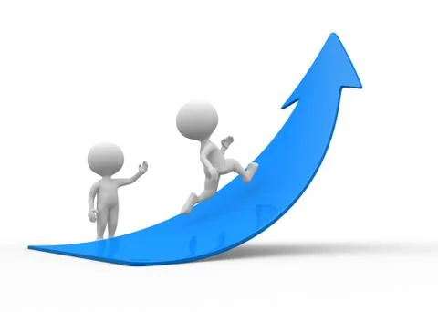 Blue arrow Illustrazione stock