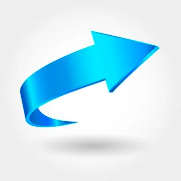 Blue arrow Stock Illustration