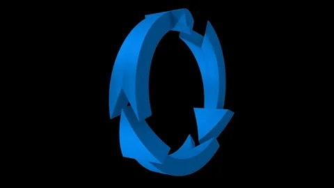 Blue Arrow. Loop Stock Footage 75826402